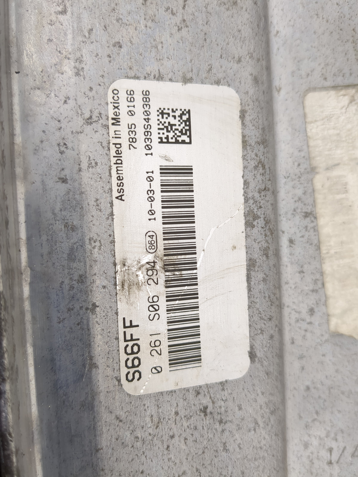 2010 Ford F150 PCM Engine Control Computer ECU ECM PCU OEM P/N:AL3A-12B684-BBC 0261S06294 Fits OEM Used Auto Parts - Oemused