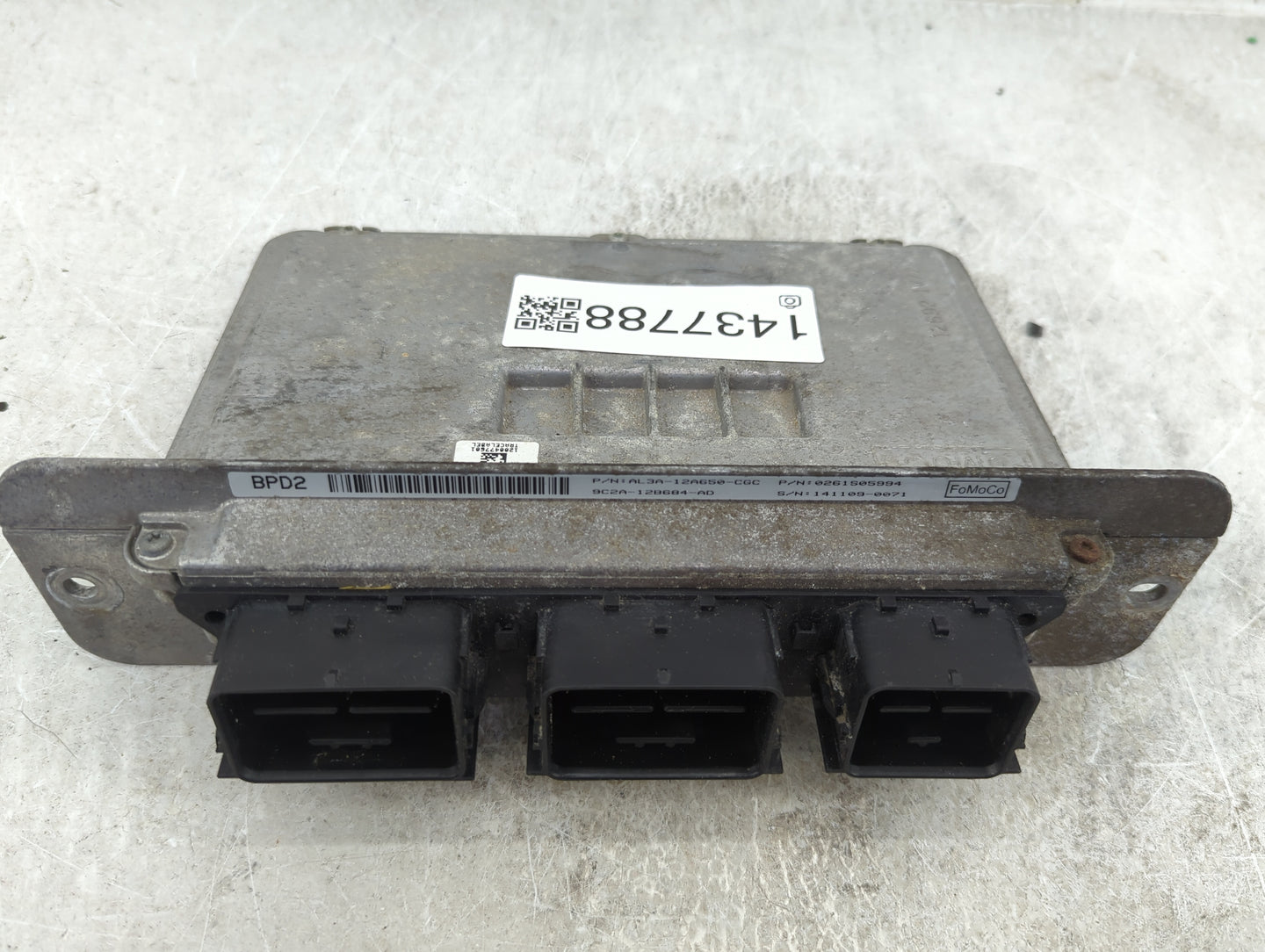 2010 Ford F150 PCM Engine Control Computer ECU ECM PCU OEM P/N:AL3A-12A650-CGC 0261S05994, 9C2A-12B684-AD Fits OEM Used Auto
