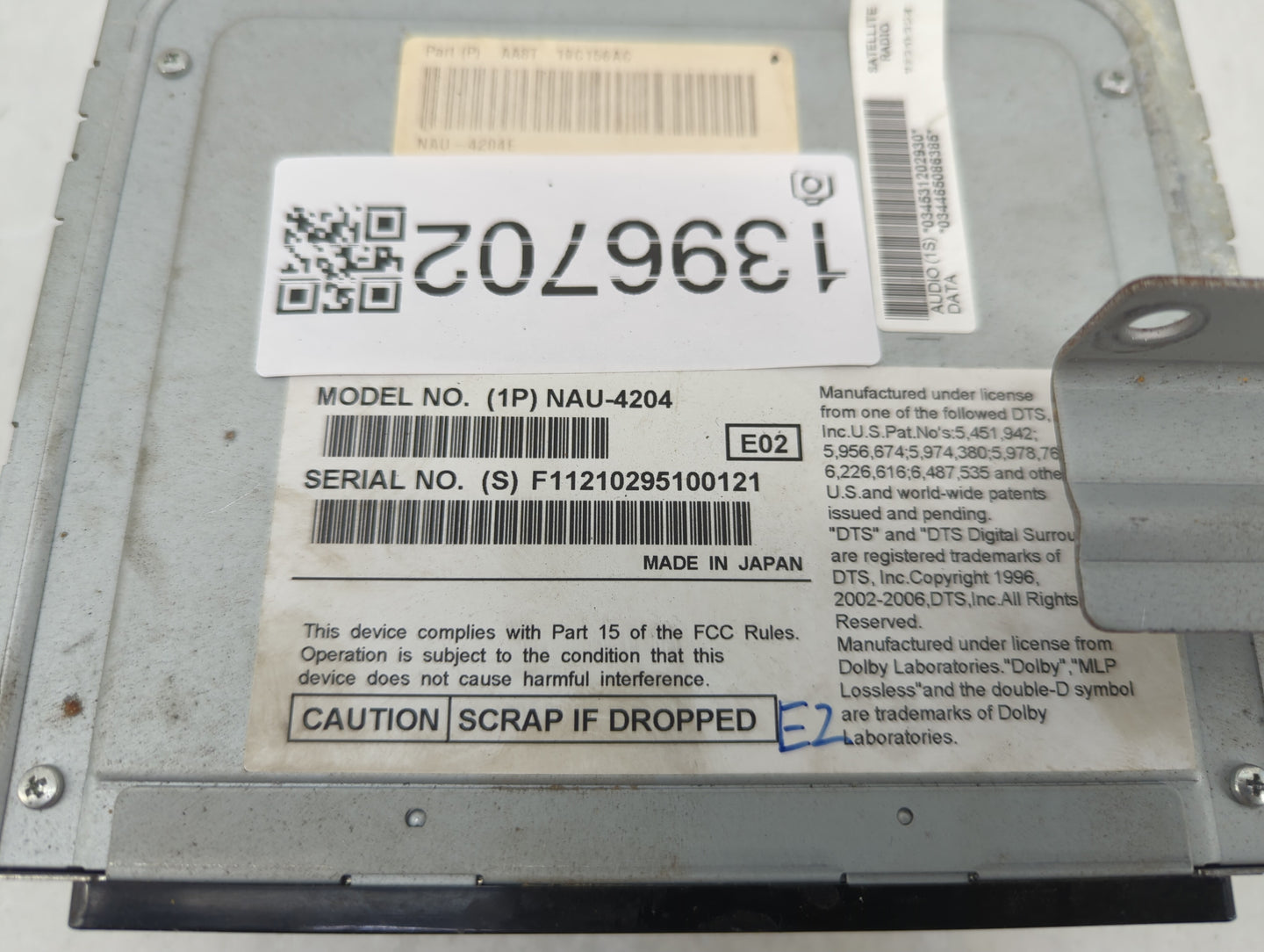2010 Ford Flex Radio AM FM Cd Player Receiver Replacement P/N:AA8T 19C156AC Fits OEM Used Auto Parts - Oemusedautoparts1.com