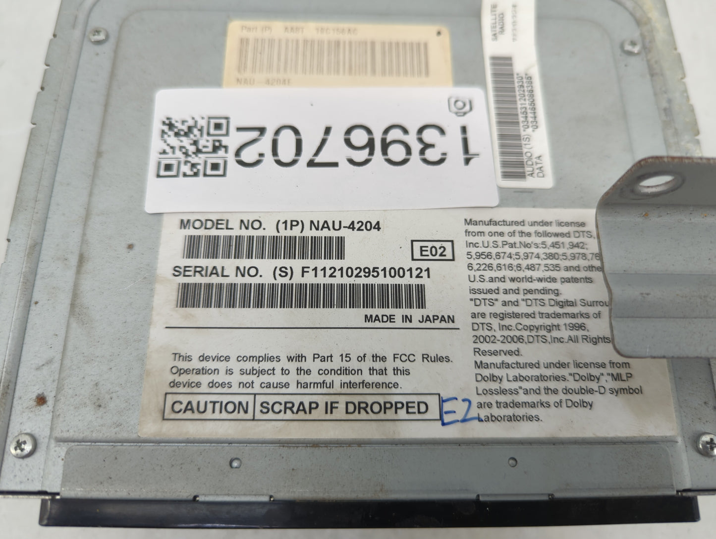 2010 Ford Flex Radio AM FM Cd Player Receiver Replacement P/N:AA8T 19C156AC Fits OEM Used Auto Parts - Oemusedautoparts1.com