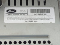 2010-2011 Ford Focus Radio AM FM Cd Player Receiver Replacement P/N:9S4T-19C157-AH Fits Fits 2010 2011 OEM Used Auto Parts -