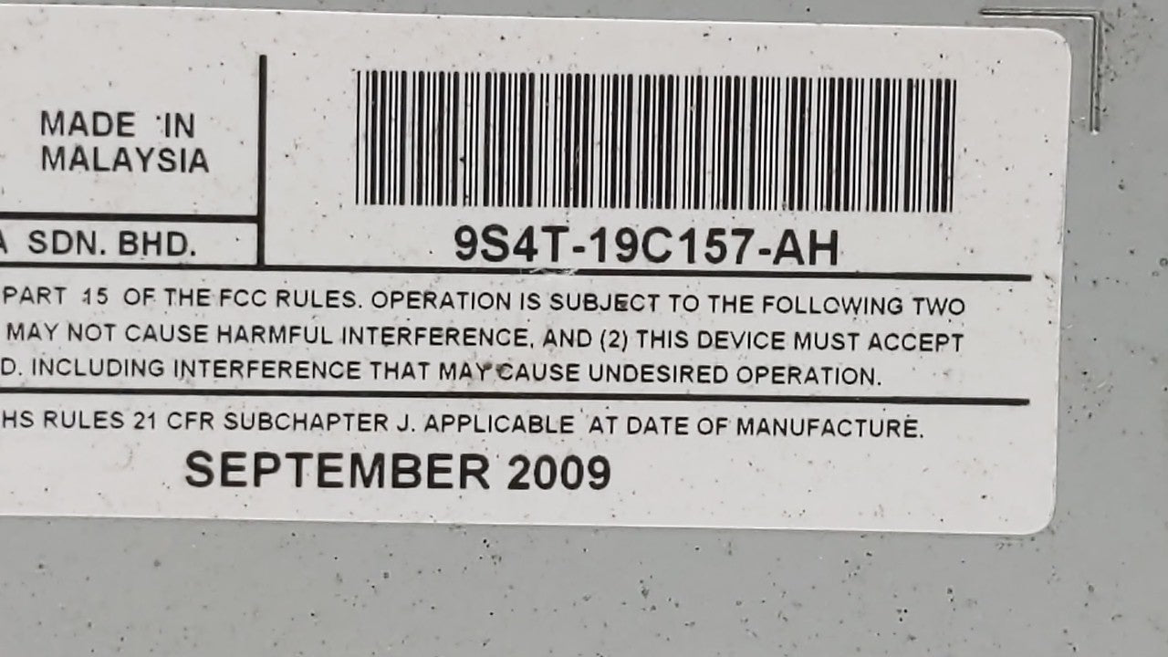 2010-2011 Ford Focus Am Fm Cd Player Radio Receiver - Oemusedautoparts1.com