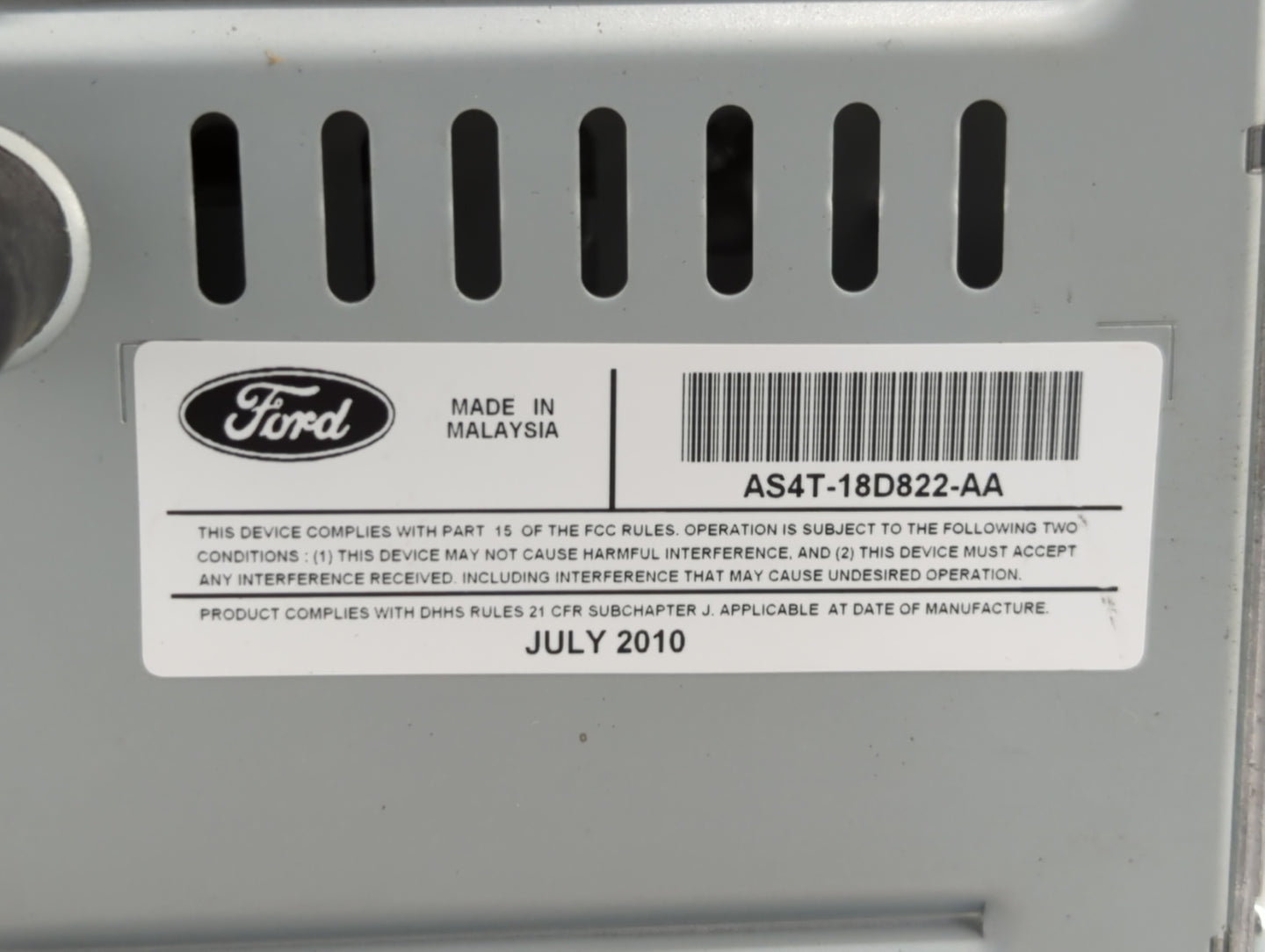 2010-2011 Ford Focus Am Fm Cd Player Radio Receiver - Oemusedautoparts1.com