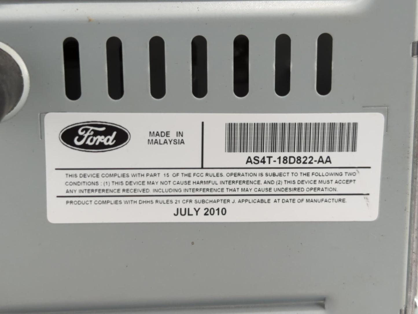 2010-2011 Ford Focus Am Fm Cd Player Radio Receiver - Oemusedautoparts1.com