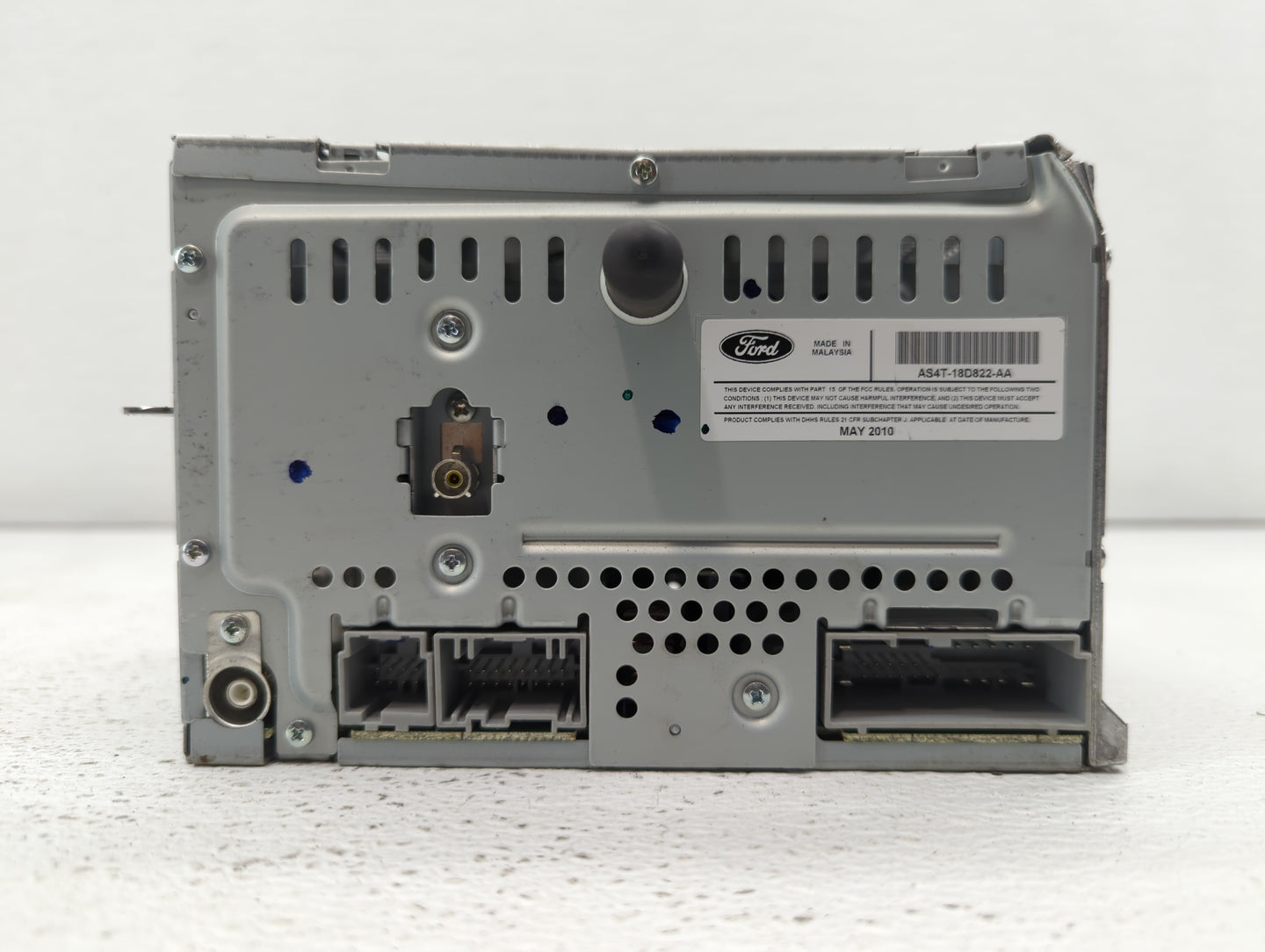 2010-2011 Ford Focus Radio AM FM Cd Player Receiver Replacement P/N:AS4T-18D822-AA 9S4T-19C869-BJ Fits Fits 2010 2011 OEM Us