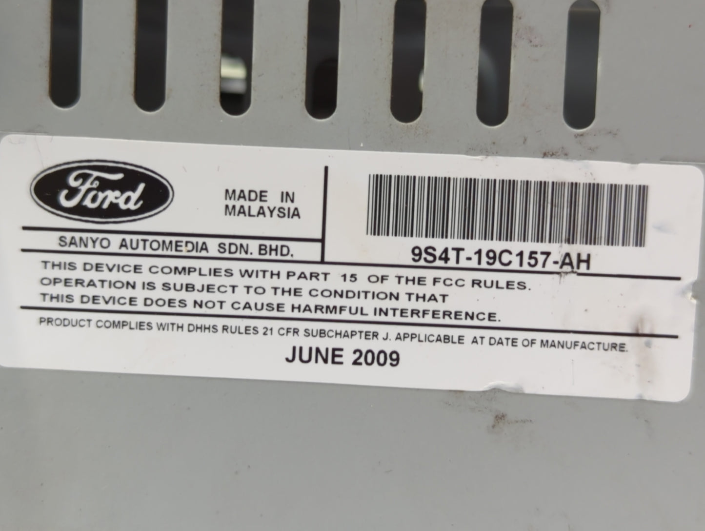 2010-2011 Ford Focus Am Fm Cd Player Radio Receiver - Oemusedautoparts1.com