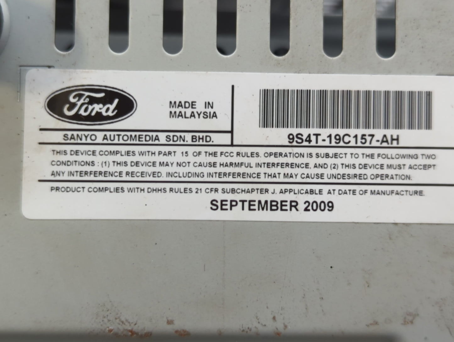 2010-2011 Ford Focus Am Fm Cd Player Radio Receiver - Oemusedautoparts1.com