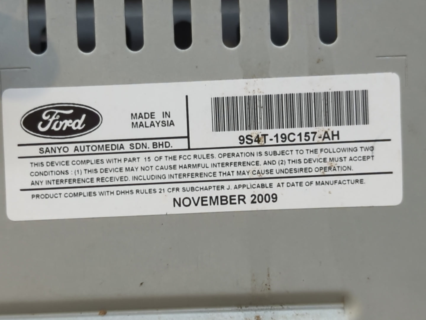 2010-2011 Ford Focus Am Fm Cd Player Radio Receiver - Oemusedautoparts1.com