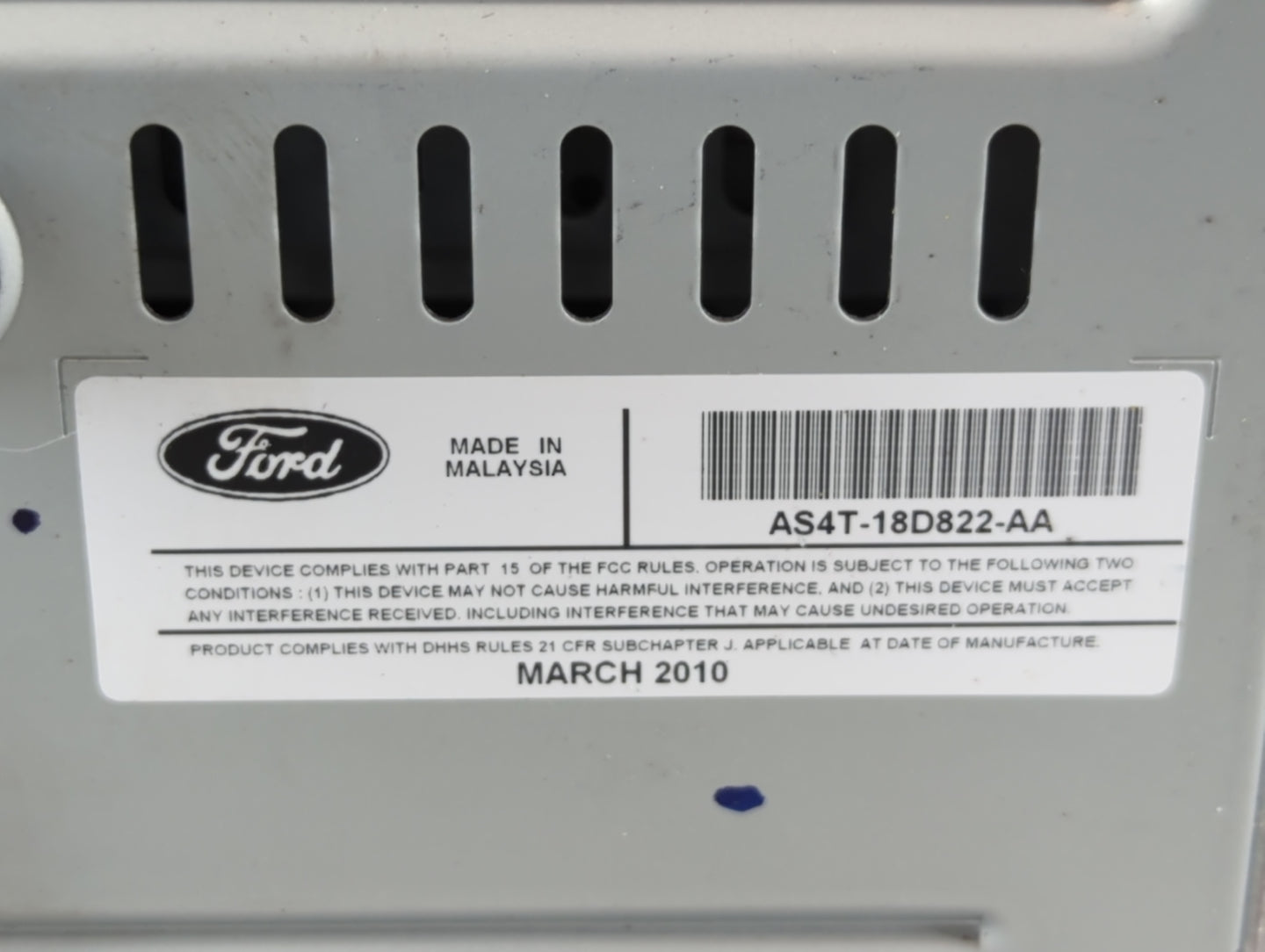 2010-2011 Ford Focus Am Fm Cd Player Radio Receiver - Oemusedautoparts1.com