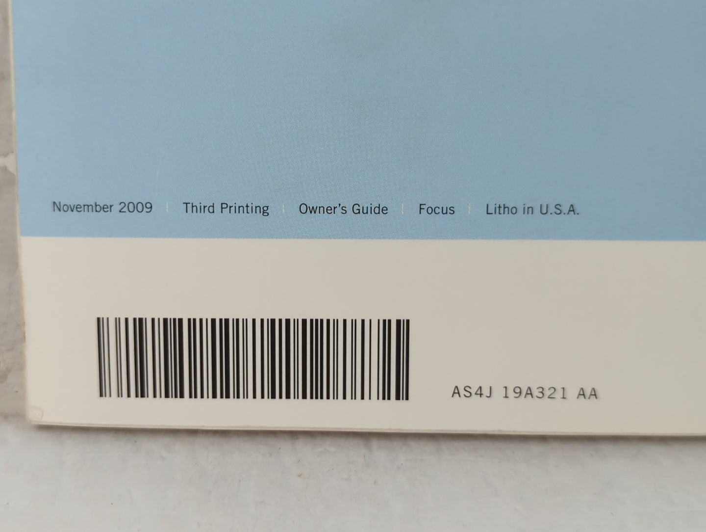 2010 Ford Focus Owners Manual Book Guide P/N:AS4J 19A321 AA OEM Used Auto Parts - Oemusedautoparts1.com