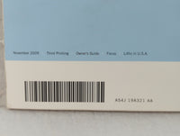 2010 Ford Focus Owners Manual Book Guide P/N:AS4J 19A321 AA OEM Used Auto Parts - Oemusedautoparts1.com