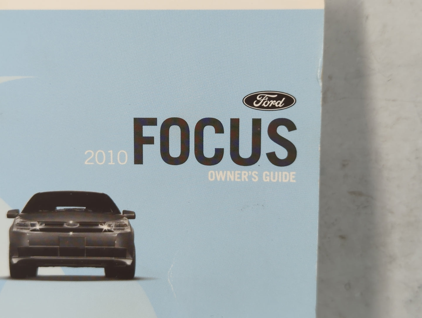 2010 Ford Focus Owners Manual Book Guide P/N:AS4J 19A321 AA OEM Used Auto Parts - Oemusedautoparts1.com