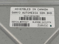 2009-2011 Ford Focus Radio AM FM Cd Player Receiver Replacement P/N:9S4T18C869BG Fits Fits 2009 2010 2011 OEM Used Auto Part