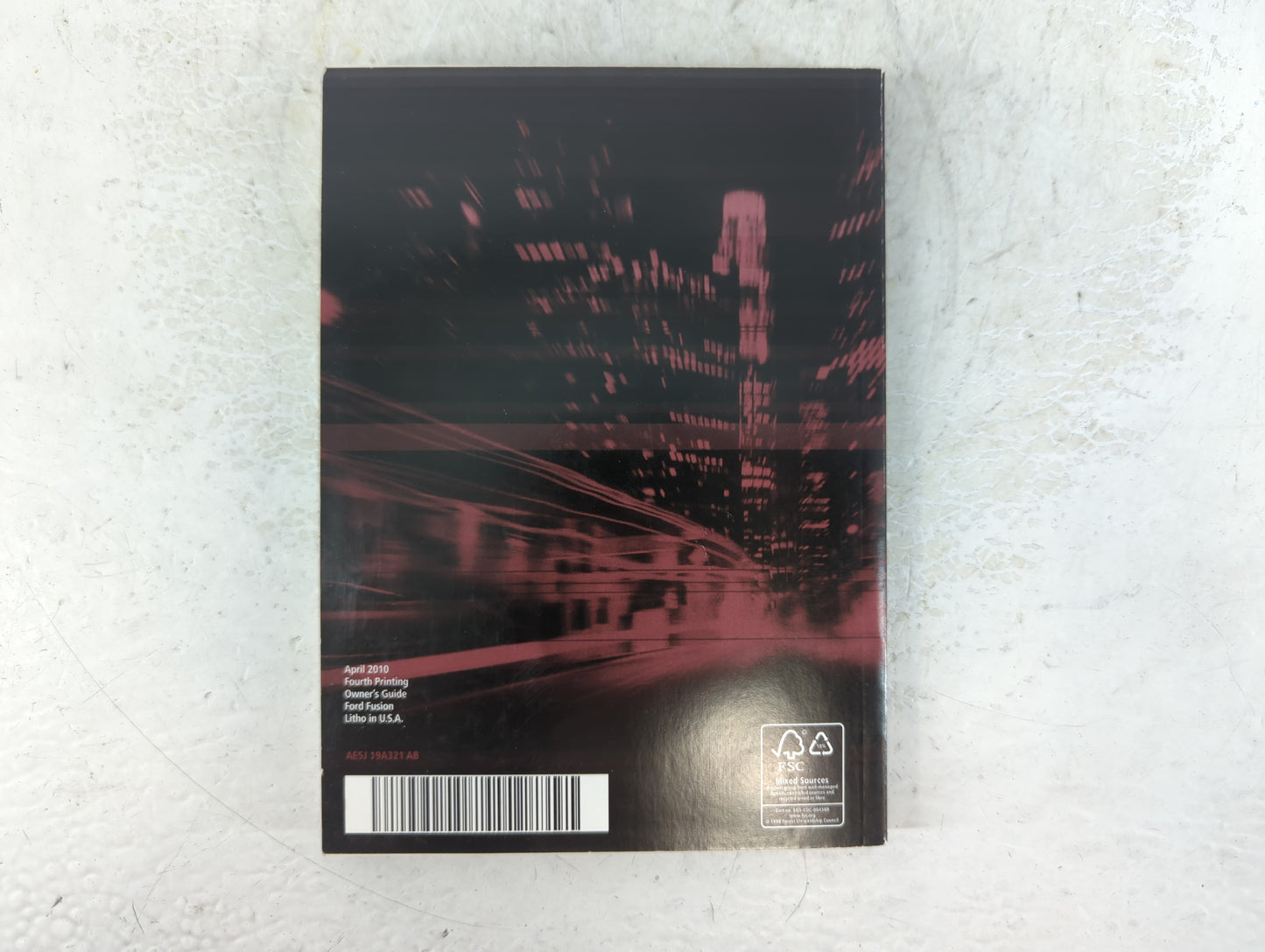 2010 Ford Fusion Owners Manual Book Guide P/N:AE5J 19A321 AB OEM Used Auto Parts - Oemusedautoparts1.com