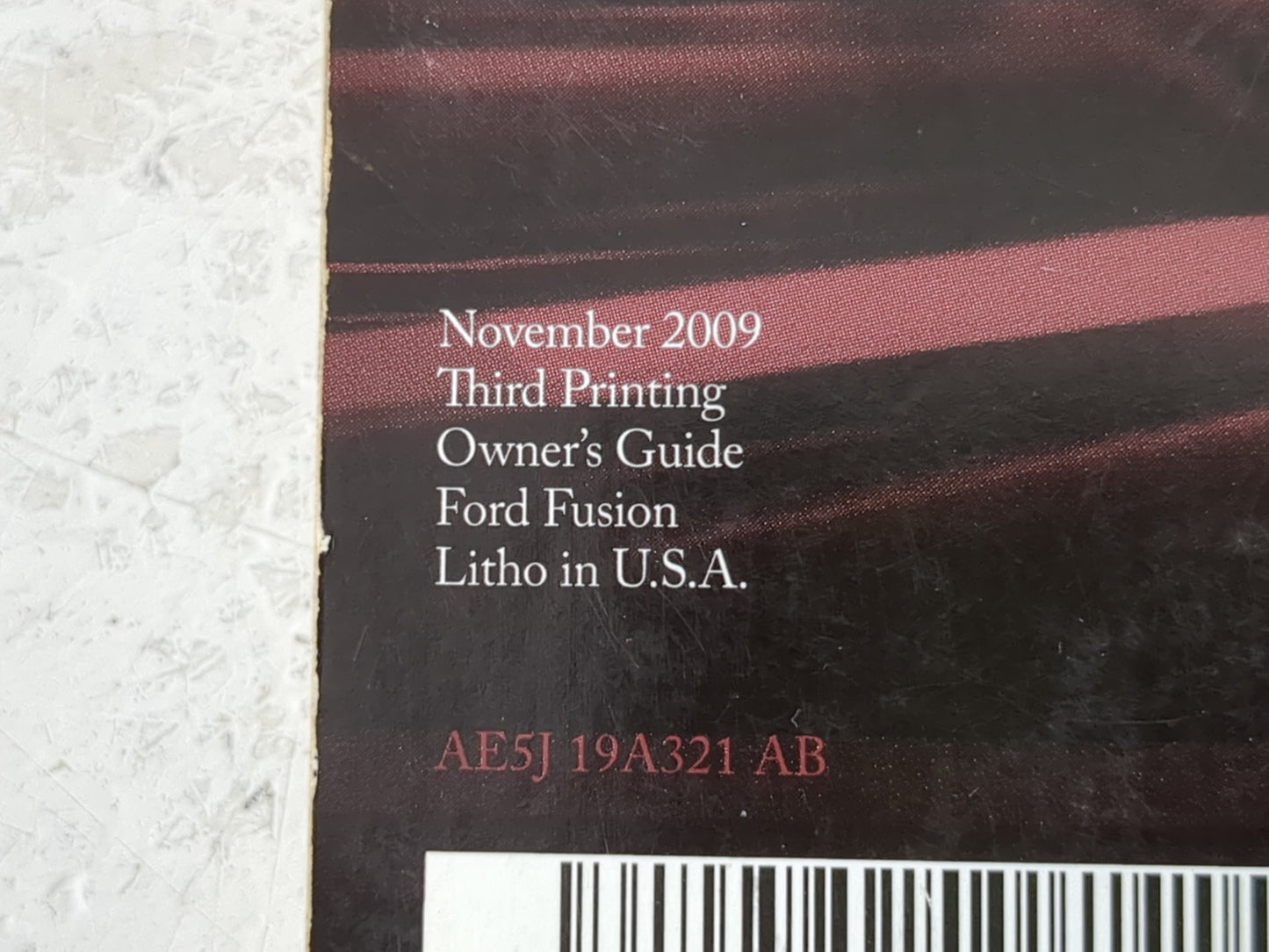 2010 Ford Fusion Owners Manual Book Guide OEM Used Auto Parts - Oemusedautoparts1.com