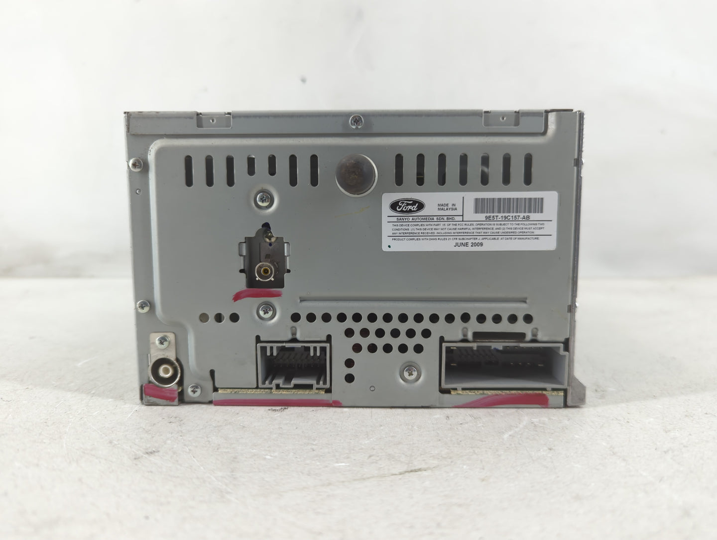 2010 Ford Fusion Radio AM FM Cd Player Receiver Replacement P/N:9E5T-19C158-AC Fits OEM Used Auto Parts - Oemusedautoparts1.