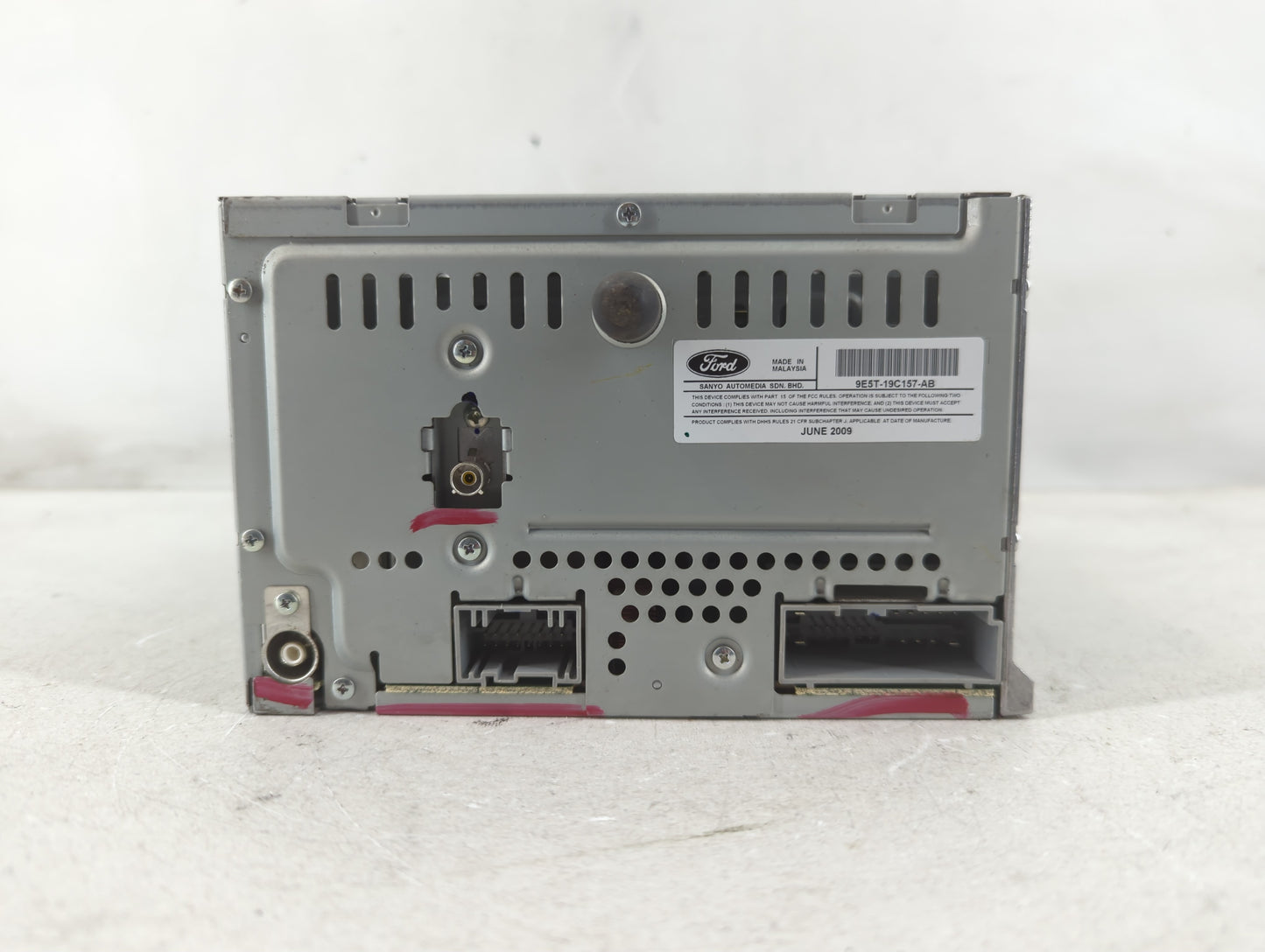 2010 Ford Fusion Radio AM FM Cd Player Receiver Replacement P/N:9E5T-19C158-AC Fits OEM Used Auto Parts - Oemusedautoparts1.