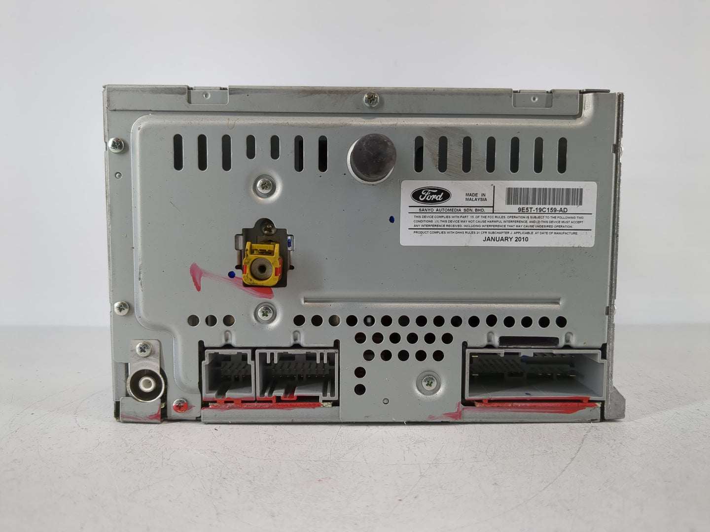 2010 Ford Fusion Radio AM FM Cd Player Receiver Replacement P/N:9E5T-19C107-BC Fits OEM Used Auto Parts - Oemusedautoparts1.