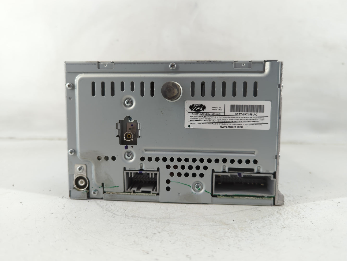 2010 Ford Fusion Radio AM FM Cd Player Receiver Replacement P/N:9E5T-19C158-AC Fits OEM Used Auto Parts - Oemusedautoparts1.