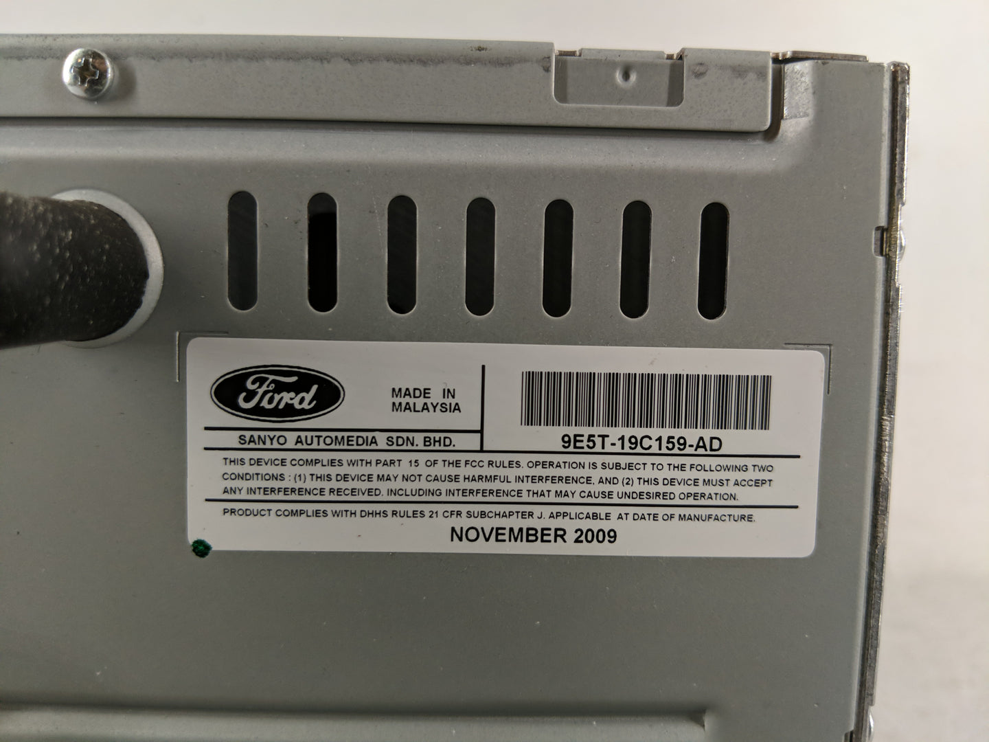 2010 Ford Fusion Radio AM FM Cd Player Receiver Replacement P/N:9E5T-19C159-AD Fits OEM Used Auto Parts - Oemusedautoparts1.