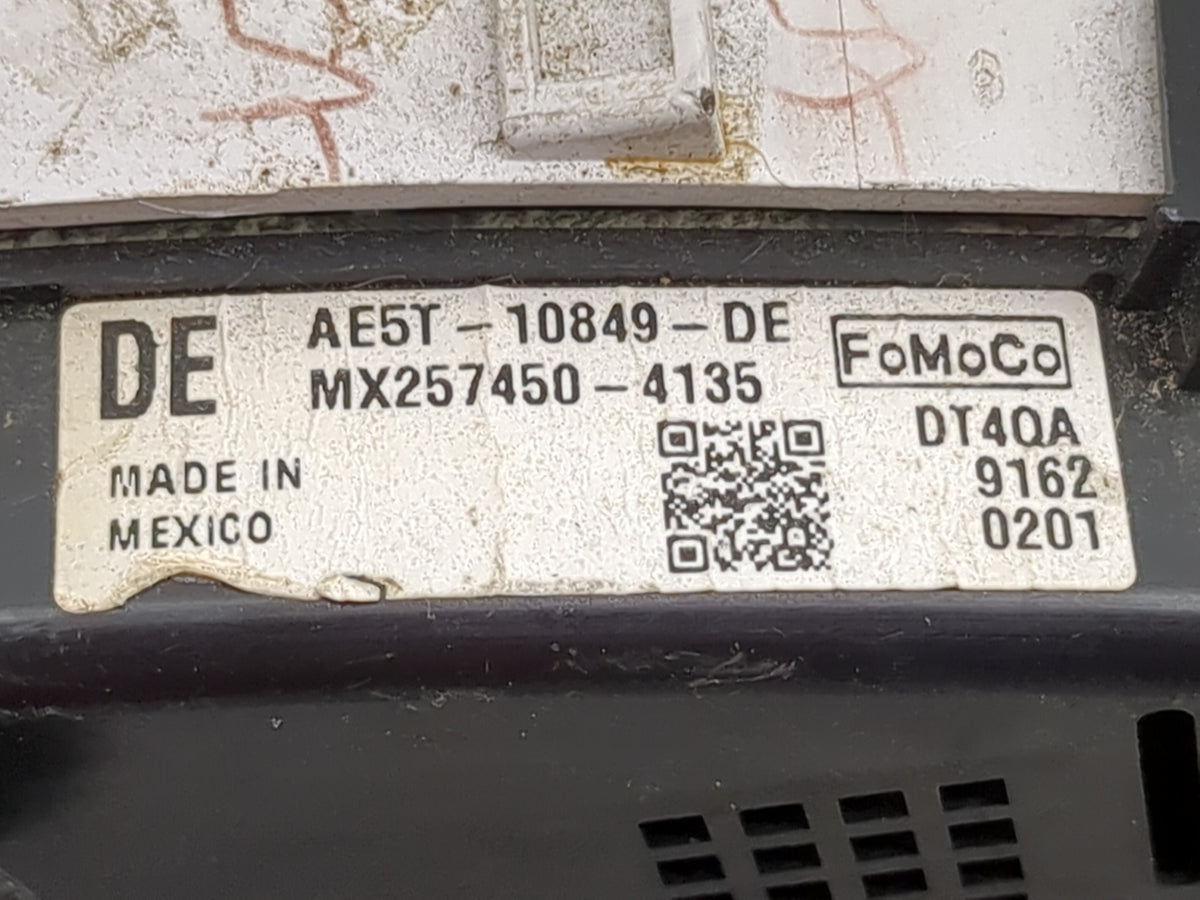 2010 Ford Fusion Instrument Cluster Speedometer Gauges P/N:AE5T-10849-DE Miles:1K Fits OEM Used Auto Parts - Oemusedautopart