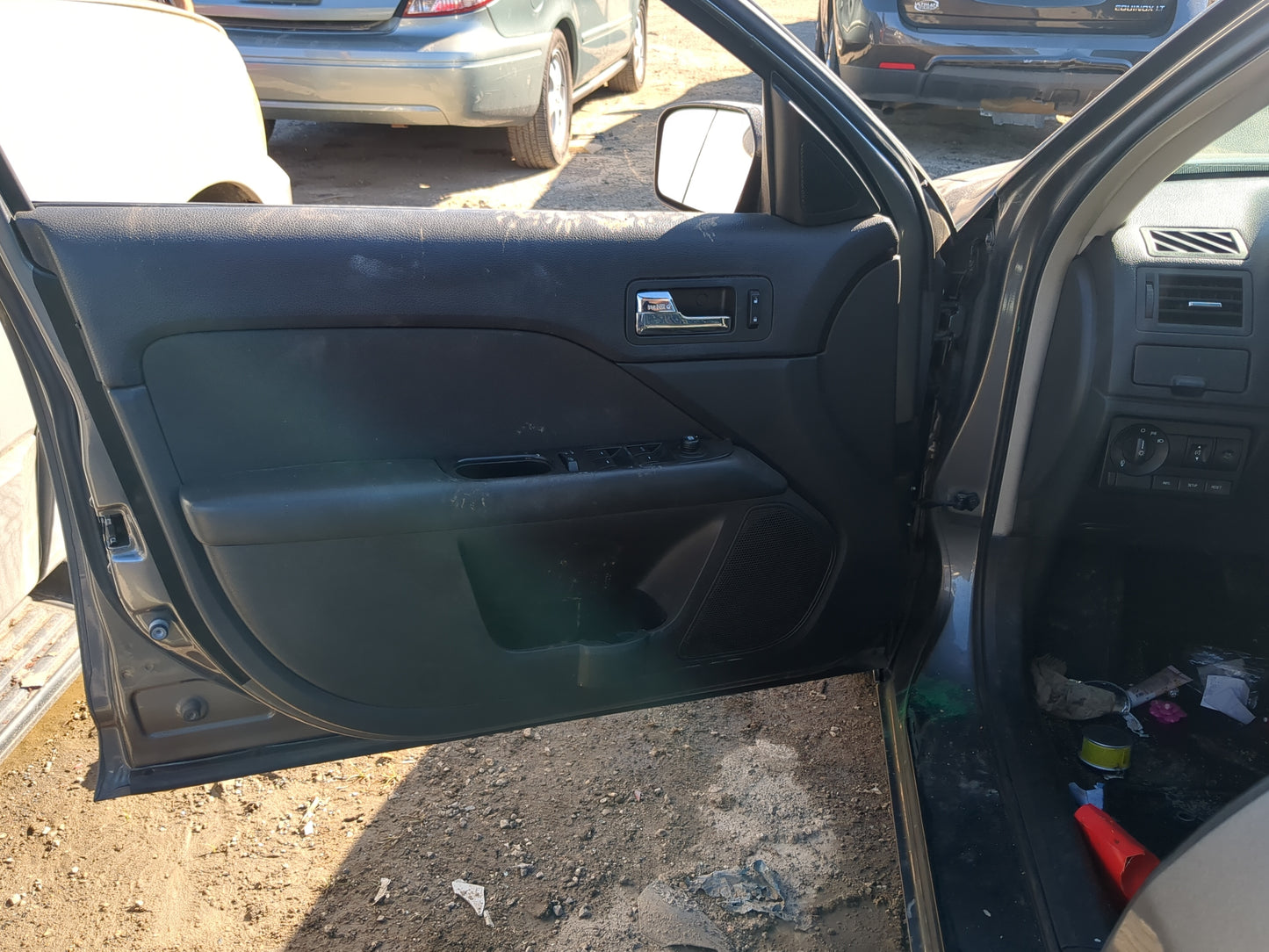 2010 Ford Fusion Front Left Driver Interior Door Panel Trim 1180553 - Oemusedautoparts1.com