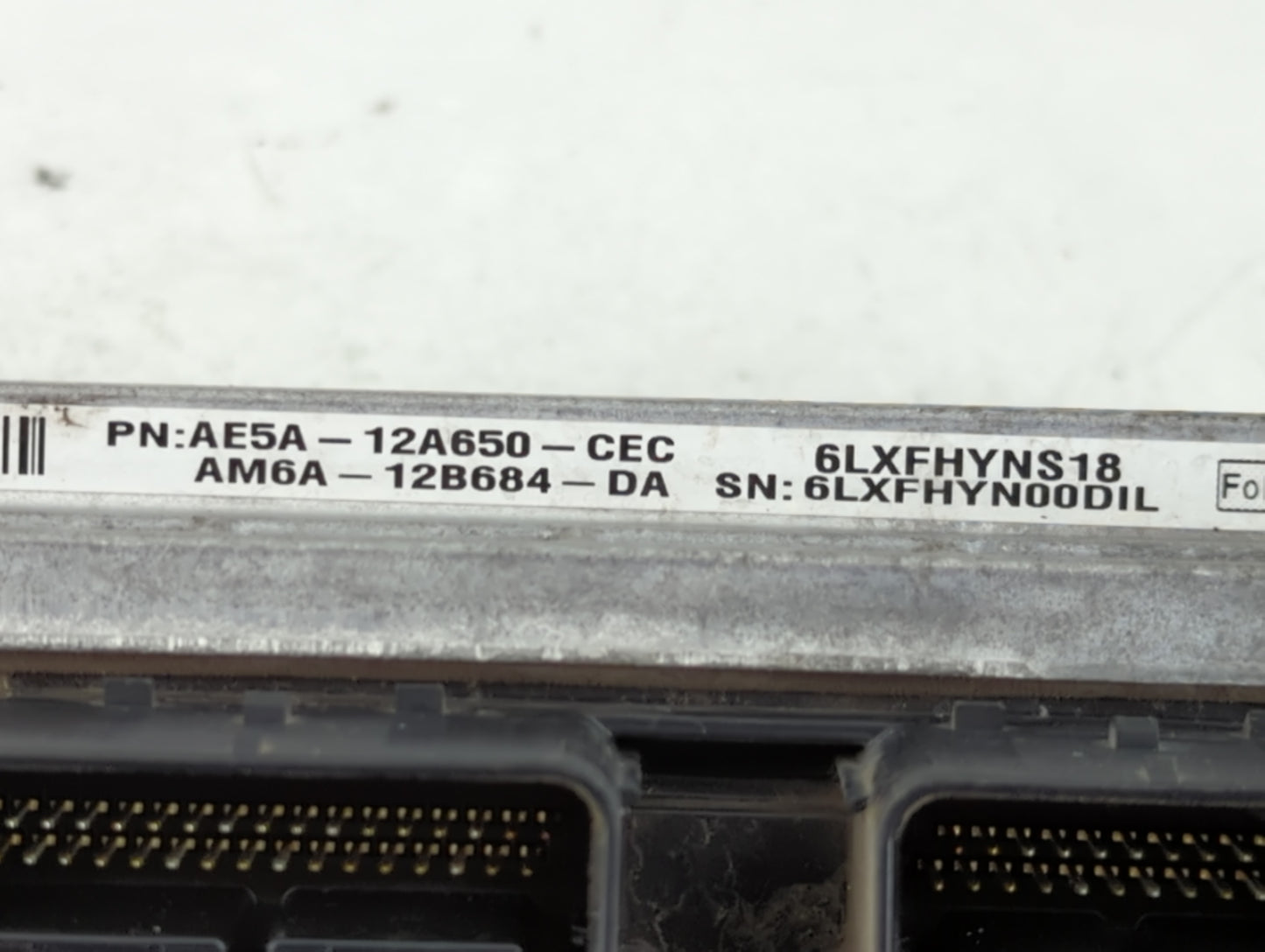 2010 Ford Fusion PCM Engine Control Computer ECU ECM PCU OEM P/N:AE5A-12A650-CEC Fits OEM Used Auto Parts - Oemusedautoparts