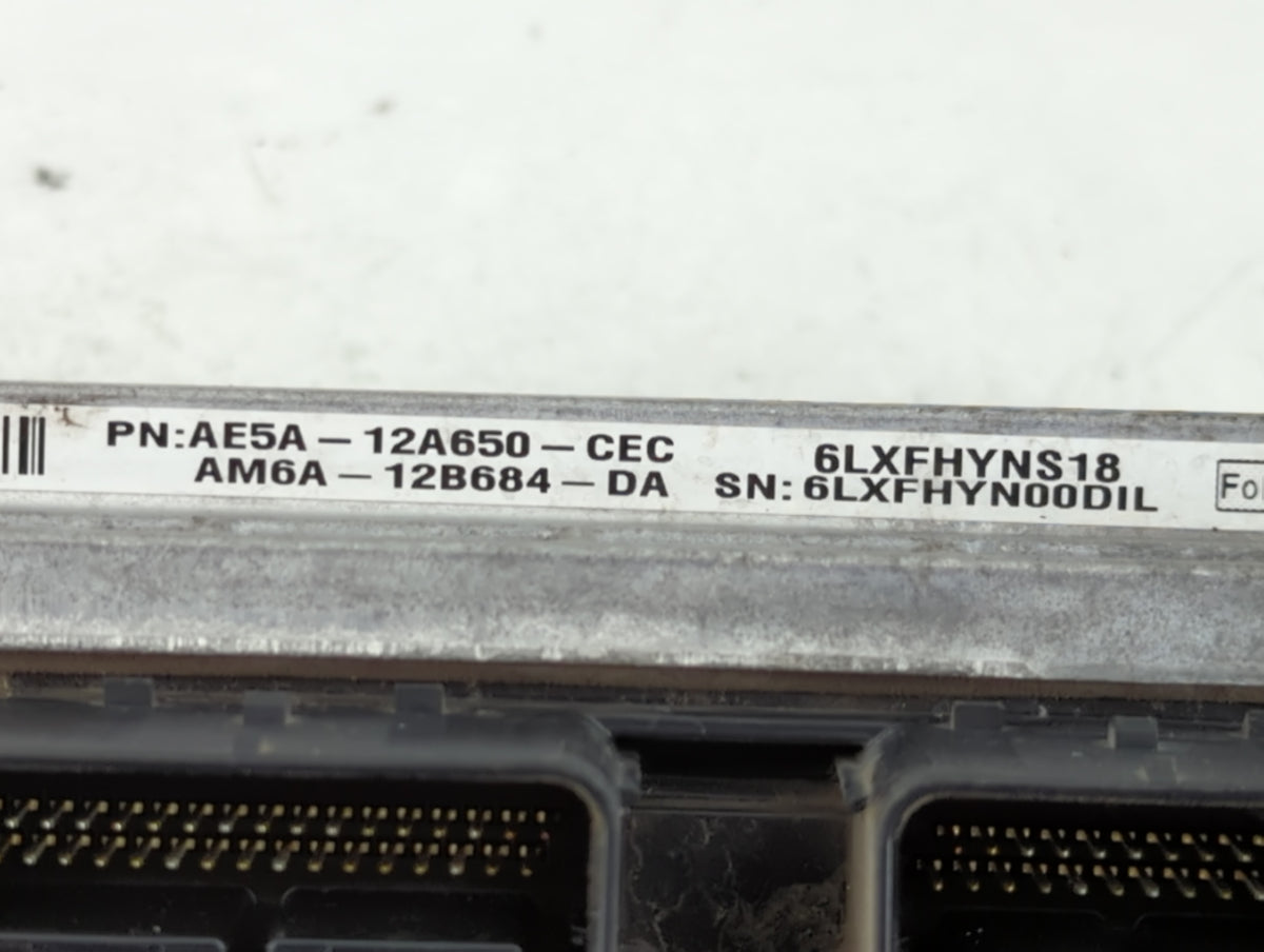 2010 Ford Fusion PCM Engine Control Computer ECU ECM PCU OEM P/N:AE5A-12A650-CEC OEM Used Auto Parts - Oemusedautoparts1.com