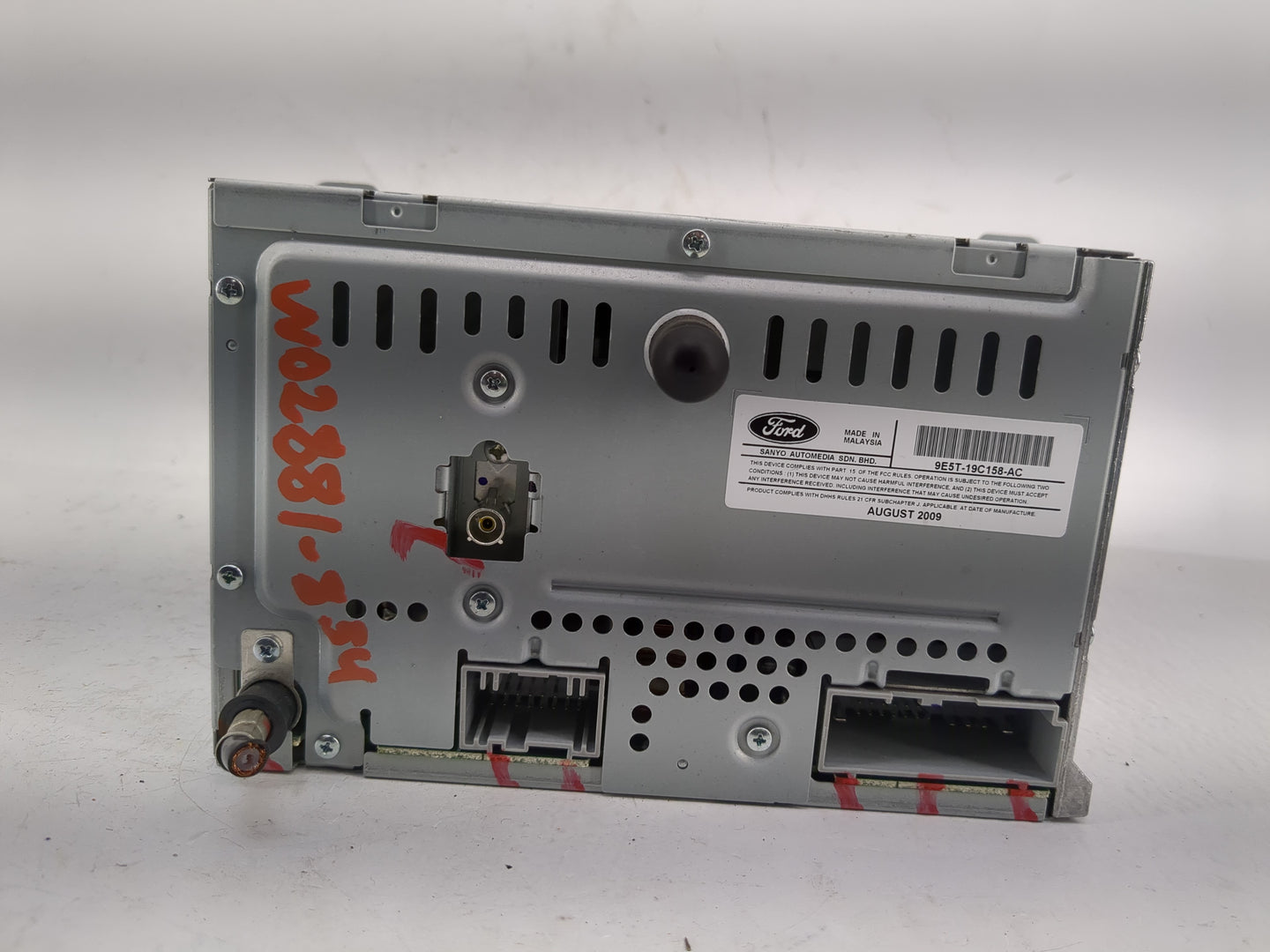 2010 Ford Fusion Radio AM FM Cd Player Receiver Replacement P/N:9E5T-19C158-AC Fits OEM Used Auto Parts - Oemusedautoparts1.