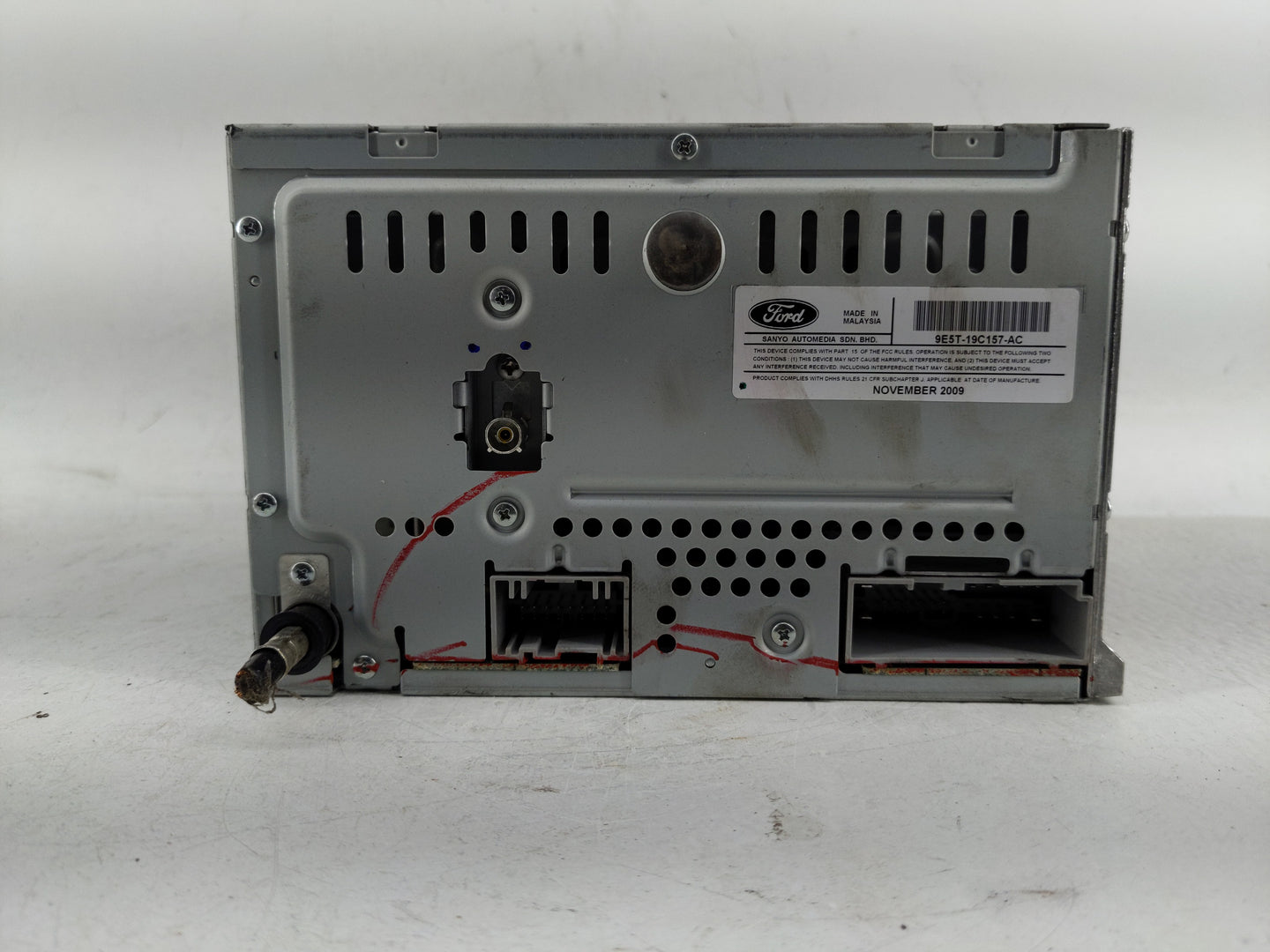 2010 Ford Fusion Radio AM FM Cd Player Receiver Replacement P/N:9E5T-19C157-AC Fits OEM Used Auto Parts - Oemusedautoparts1.