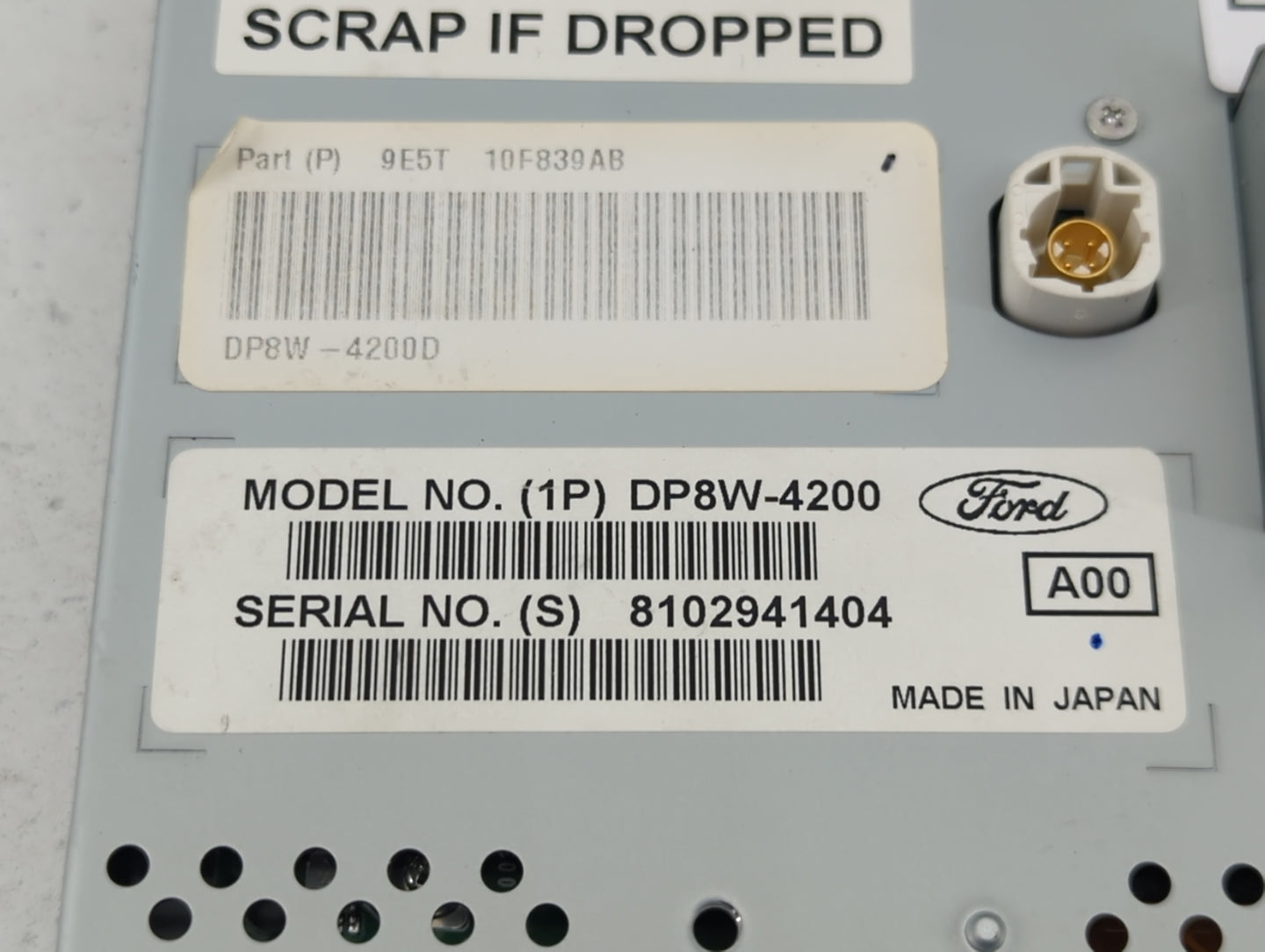 2010-2010 Ford Fusion Information Display Screen - Oemusedautoparts1.com