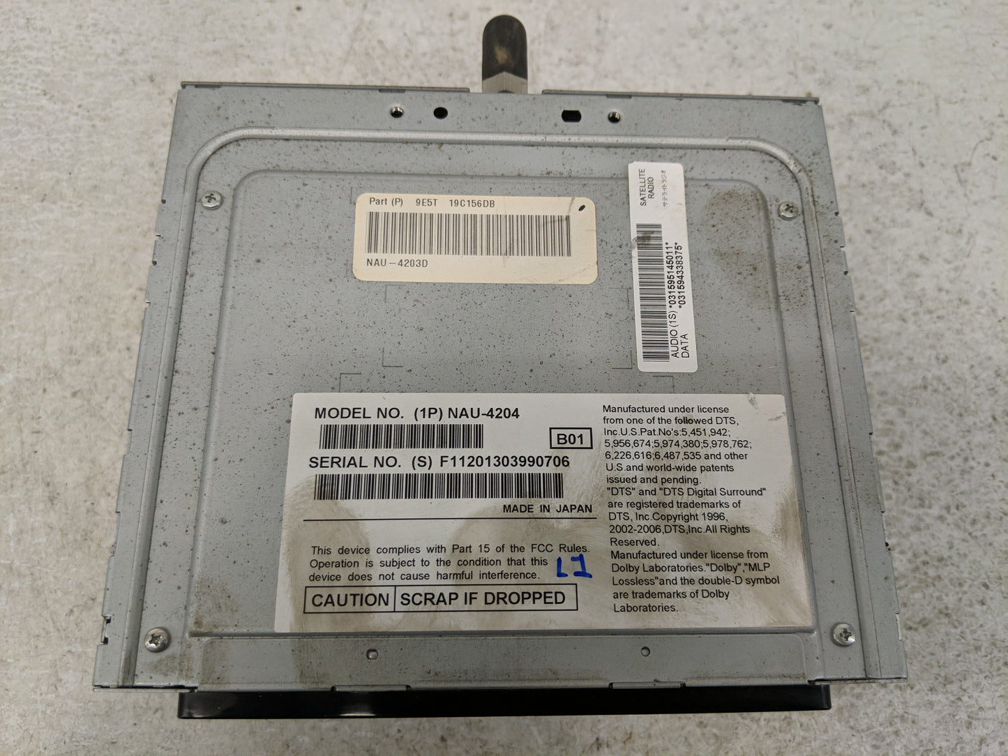 2010 Ford Fusion Radio AM FM Cd Player Receiver Replacement P/N:9E5T 19C156DB Fits OEM Used Auto Parts - Oemusedautoparts1.c