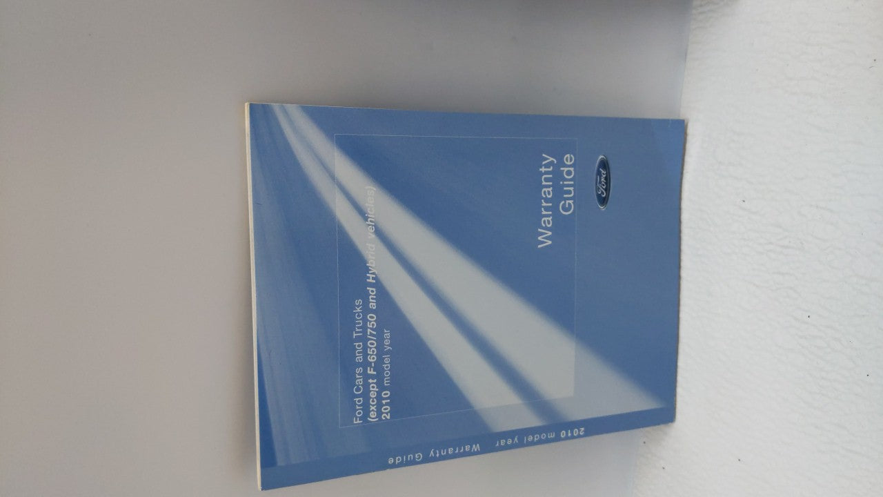 2010 Ford Fusion Owners Manual Book Guide OEM Used Auto Parts - Oemusedautoparts1.com