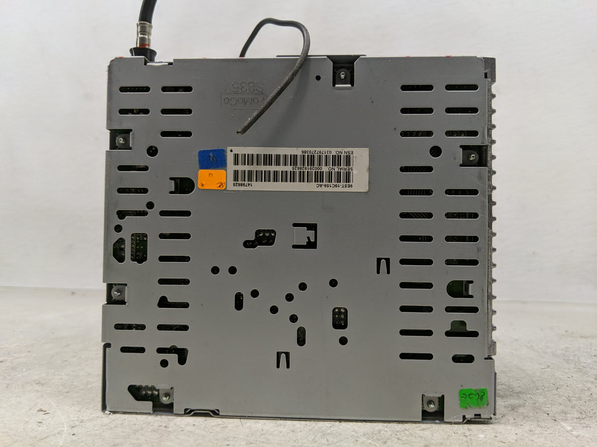 2010 Ford Fusion Radio AM FM Cd Player Receiver Replacement P/N:9E5T19C156AC OEM Used Auto Parts - Oemusedautoparts1.com