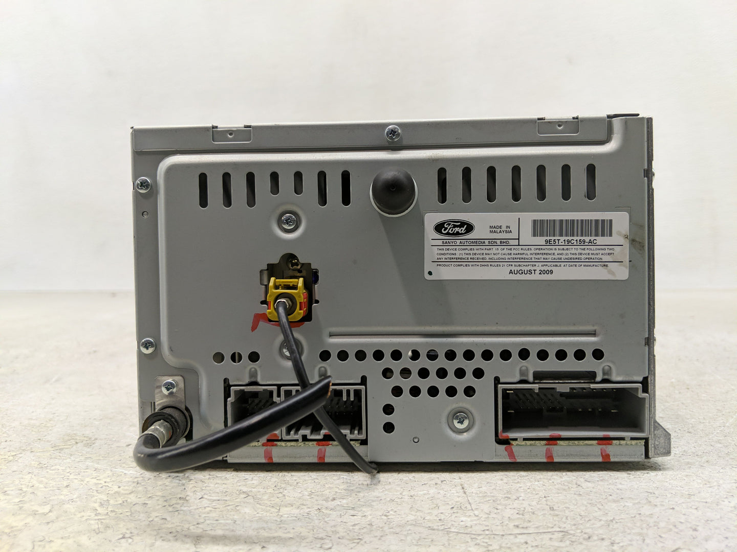 2010 Ford Fusion Radio AM FM Cd Player Receiver Replacement P/N:9E5T-19C159-AC Fits OEM Used Auto Parts - Oemusedautoparts1.