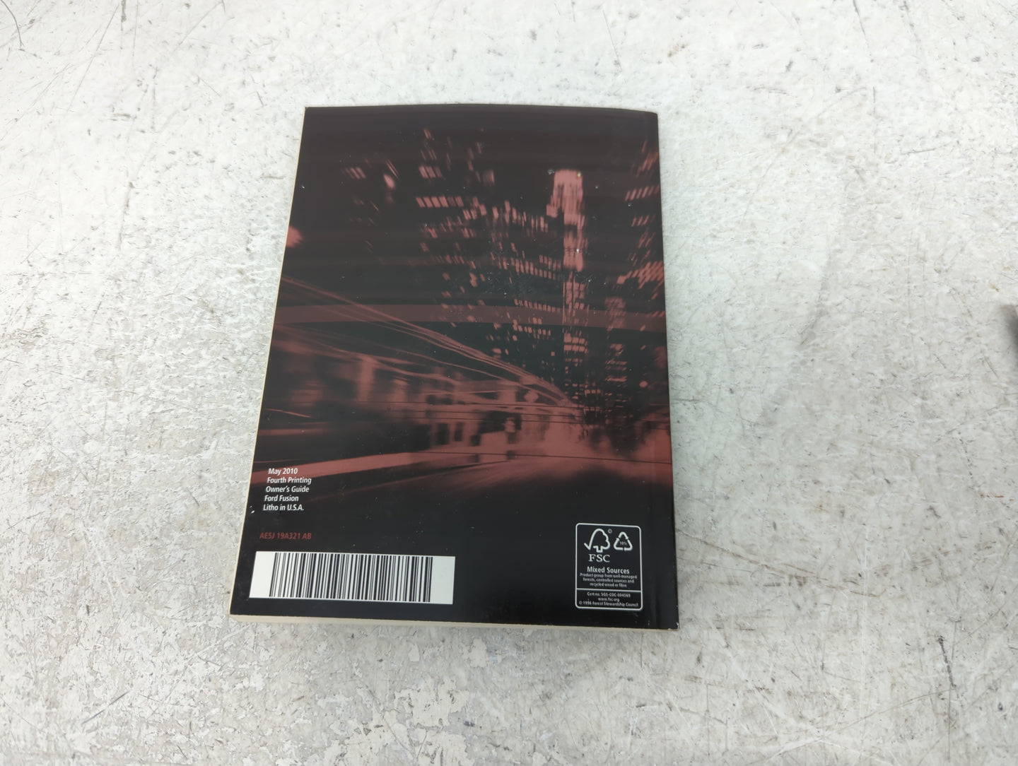 2010 Ford Fusion Owners Manual Book Guide P/N:AE5J-19A321-AB OEM Used Auto Parts - Oemusedautoparts1.com