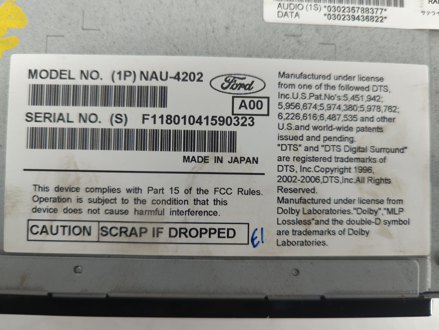 2010 Ford Fusion Radio AM FM Cd Player Receiver Replacement P/N:9E5T-19C156-CC Fits OEM Used Auto Parts - Oemusedautoparts1.
