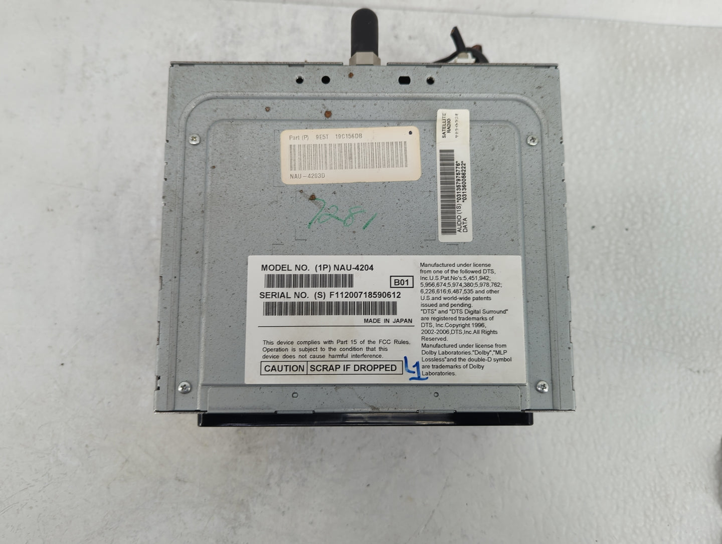 2010 Ford Fusion Radio AM FM Cd Player Receiver Replacement P/N:9E5T 19C156 DB Fits OEM Used Auto Parts - Oemusedautoparts1.