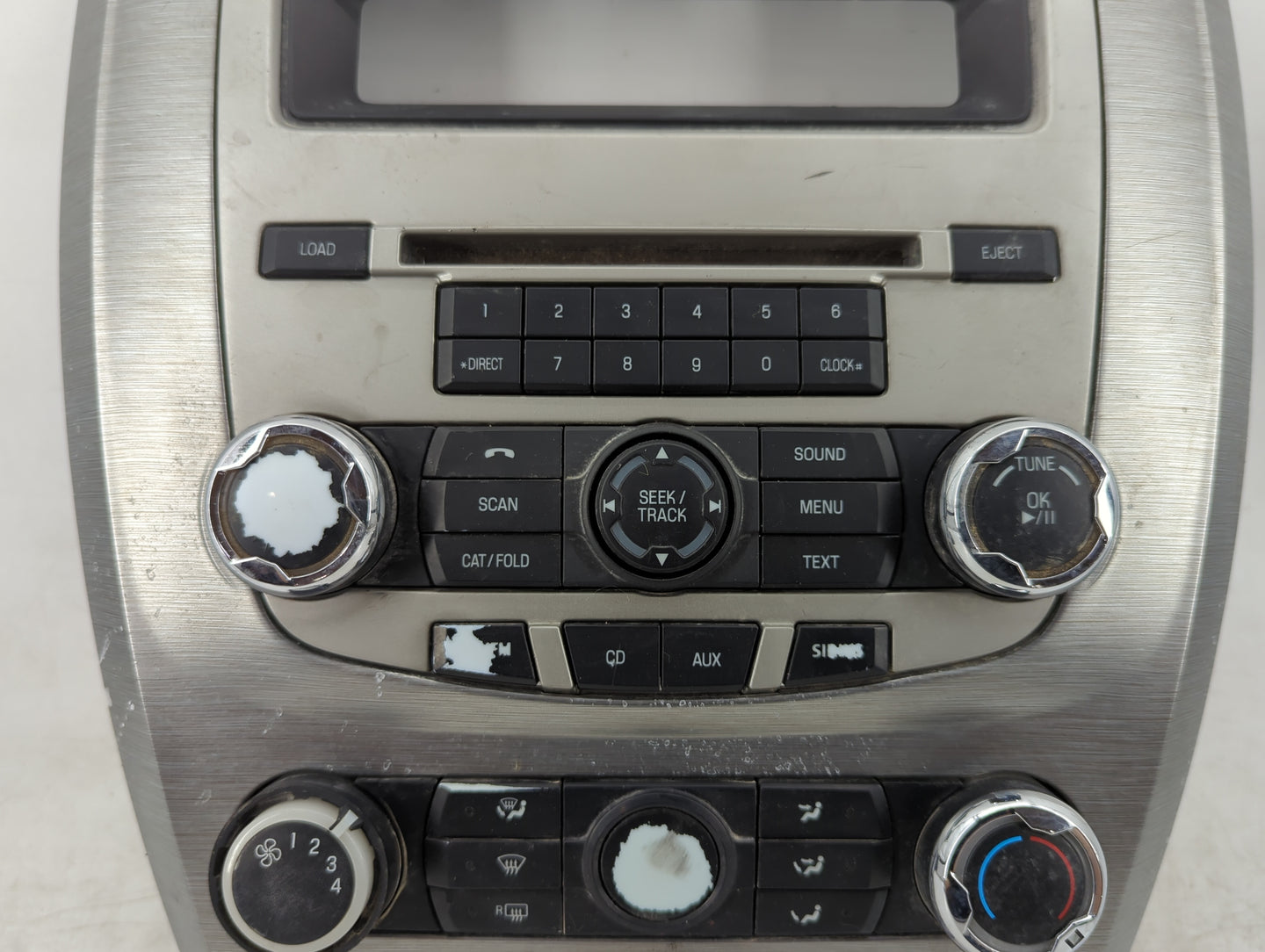 2010 Ford Fusion Radio AM FM Cd Player Receiver Replacement P/N:9E5T-18A802-EA Fits OEM Used Auto Parts - Oemusedautoparts1.