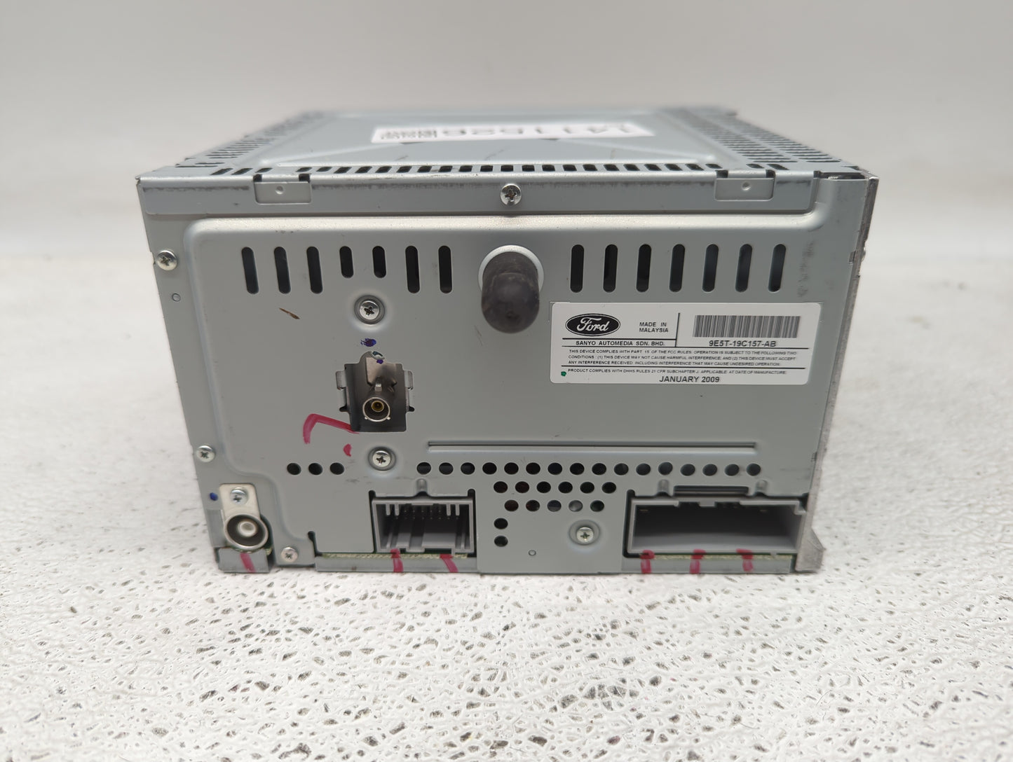 2010 Ford Fusion Radio AM FM Cd Player Receiver Replacement P/N:9E5T-19C157-AB Fits OEM Used Auto Parts - Oemusedautoparts1.