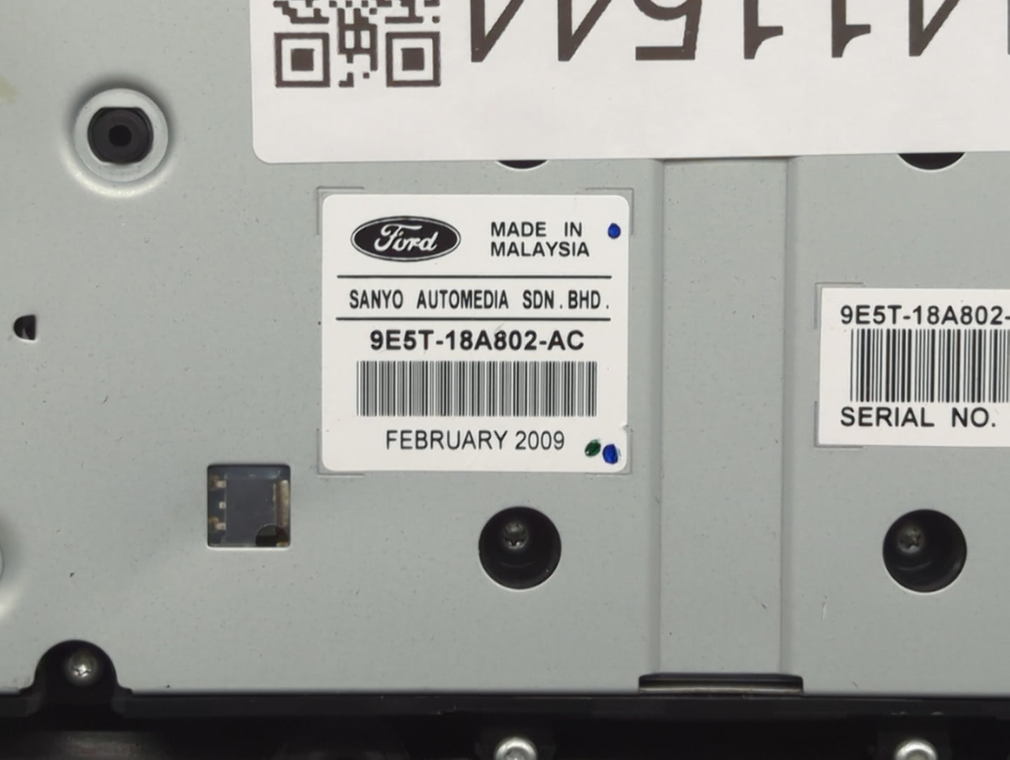 2010-2012 Ford Fusion Radio AM FM Cd Player Receiver Replacement P/N:9E5T-18A802-AC Fits Fits 2010 2011 2012 OEM Used Auto P