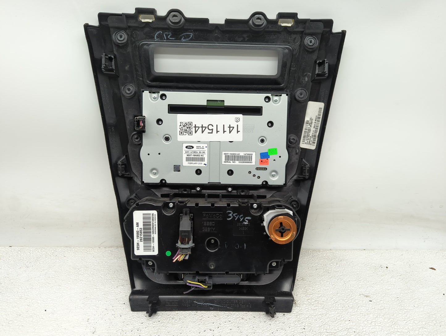 2010-2012 Ford Fusion Radio AM FM Cd Player Receiver Replacement P/N:9E5T-18A802-AC Fits Fits 2010 2011 2012 OEM Used Auto P