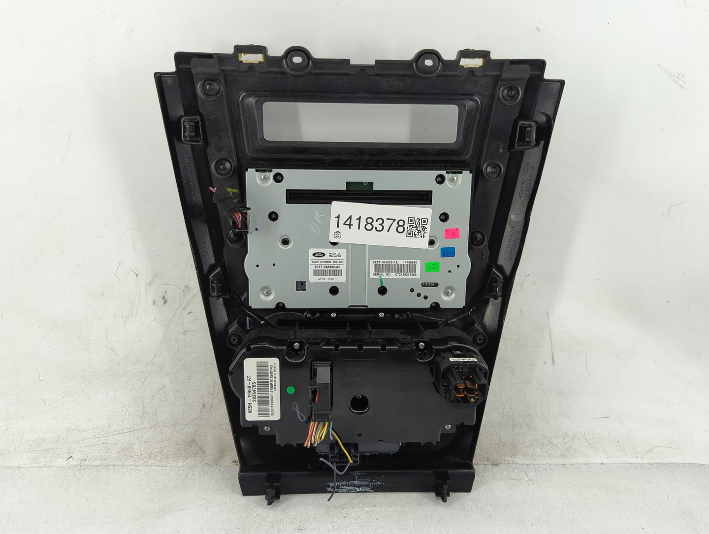 2010-2010 Ford Fusion Radio Control Panel - Oemusedautoparts1.com