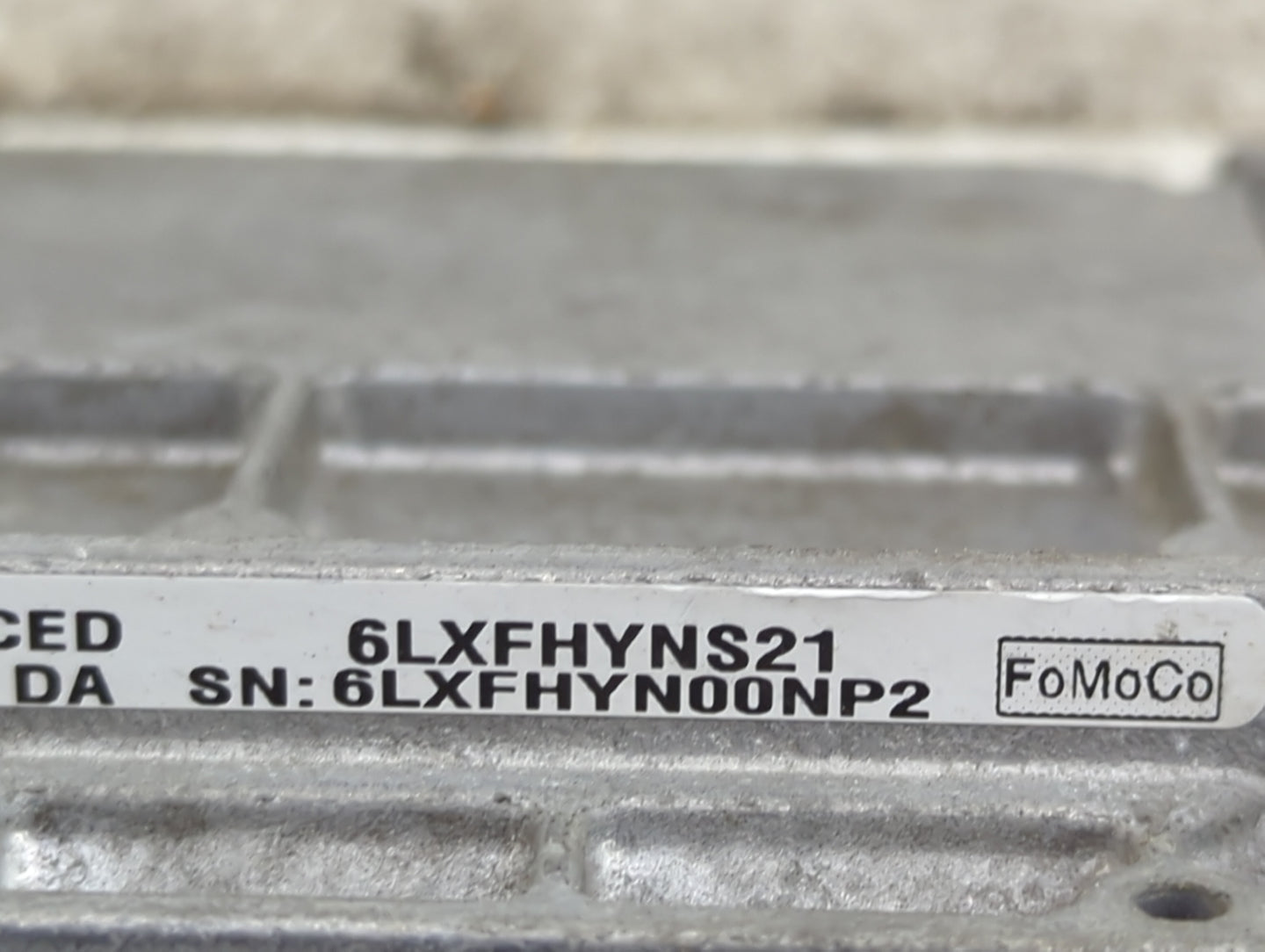 2010 Ford Fusion PCM Engine Control Computer ECU ECM PCU OEM P/N:1551658 A01 6LXFHYN00NP2, 6LXFHYNS21 Fits OEM Used Auto Par