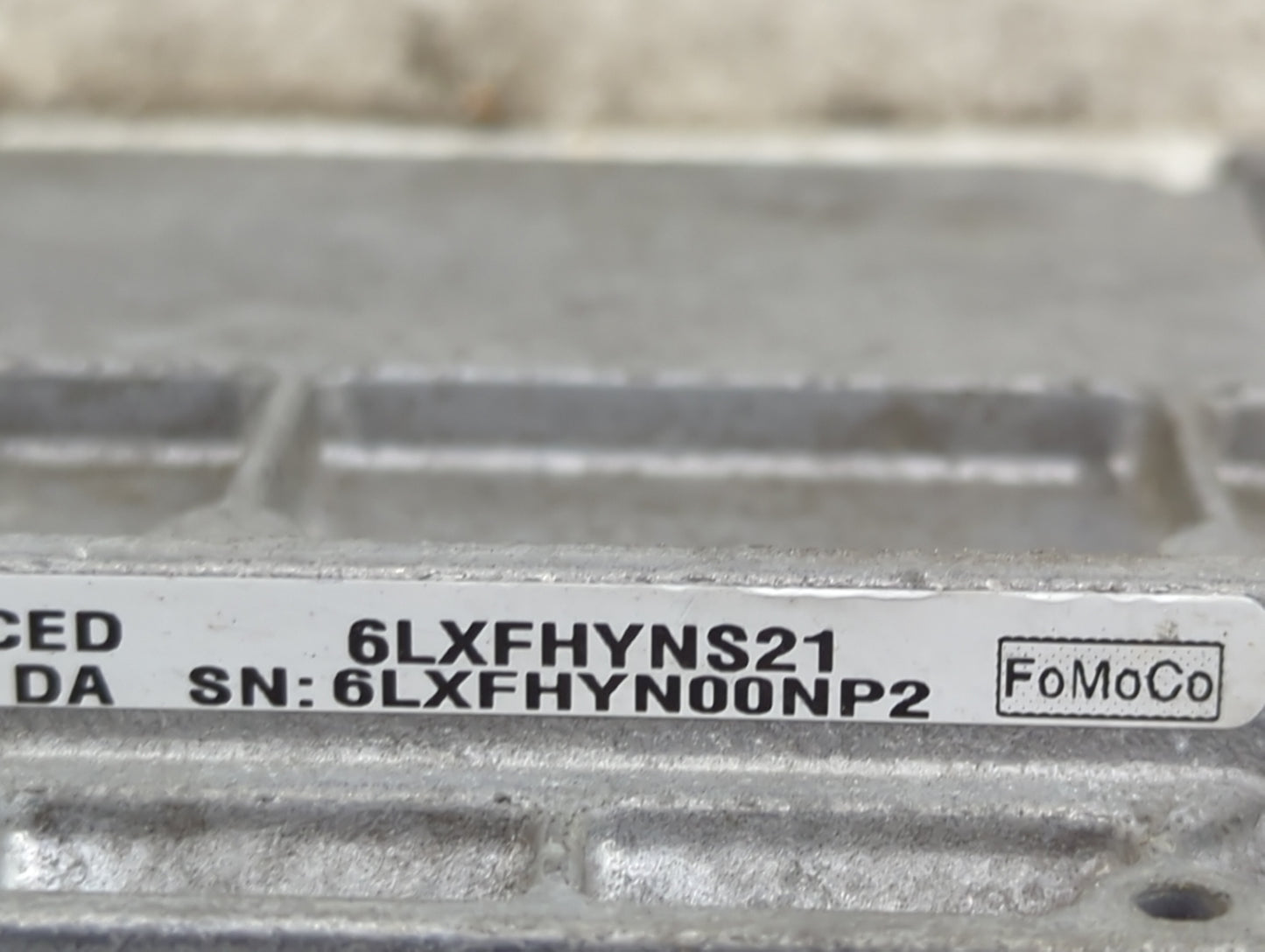 2010 Ford Fusion PCM Engine Control Computer ECU ECM PCU OEM P/N:1551658 A01 6LXFHYN00NP2, 6LXFHYNS21 Fits OEM Used Auto Par