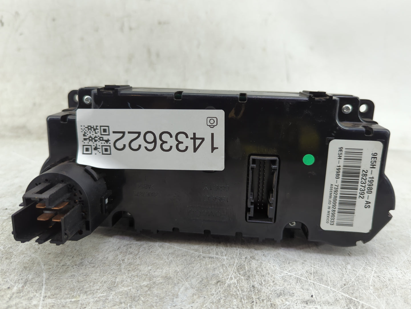2010-2012 Ford Fusion Climate Control Module Temperature AC/Heater Replacement P/N:9E5H-19980-AS 28237392 Fits Fits 2010 201