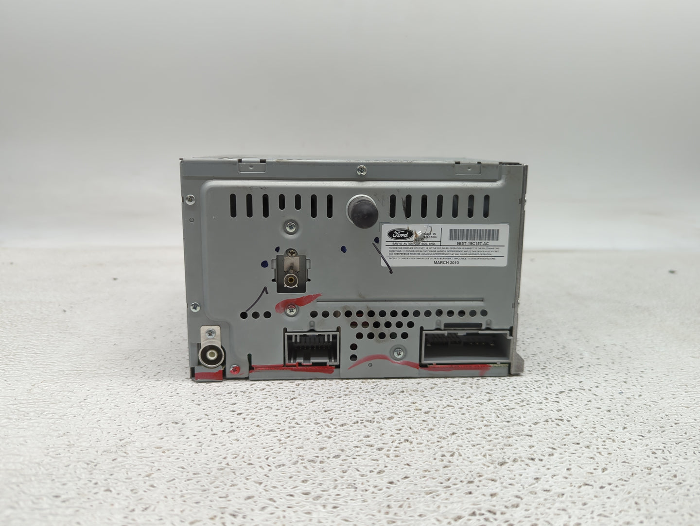 2010 Ford Fusion Radio AM FM Cd Player Receiver Replacement P/N:9E5T-19C157-AC Fits OEM Used Auto Parts - Oemusedautoparts1.