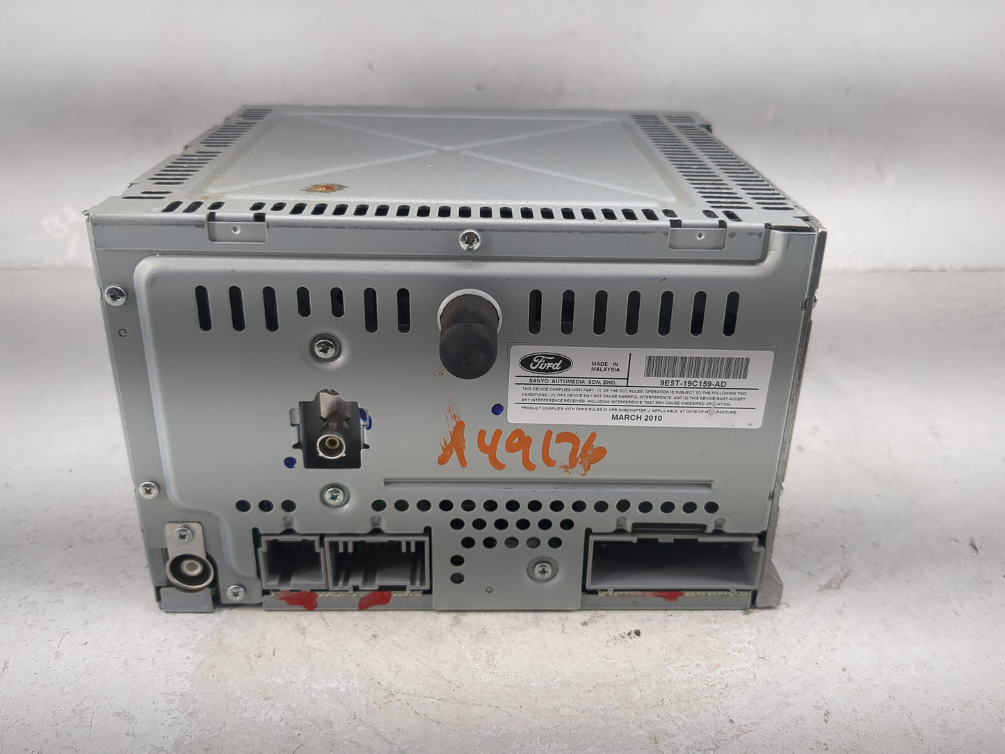 2010 Ford Fusion Radio AM FM Cd Player Receiver Replacement P/N:9E5T-19C159-AD Fits OEM Used Auto Parts - Oemusedautoparts1.