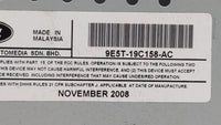 2010 Ford Fusion Radio AM FM Cd Player Receiver Replacement P/N:9E5T-19C158-AC 9E5T-19C158-AB Fits OEM Used Auto Parts - Oem