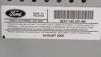 2010 Ford Fusion Radio AM FM Cd Player Receiver Replacement P/N:9E5T-19C157-AB Fits OEM Used Auto Parts - Oemusedautoparts1.